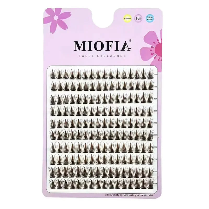1 Box/160 Bunches Mink Eyelashes Natural 3D Russian Individual Eyelash extension MS Eyelash cluster Makeup Tool Lashes Wholesale