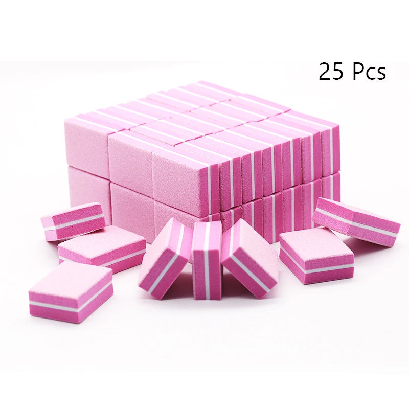 Nail Art Buffer Grinder Buffing Block White Nail File For Pedicure Tips Manicure Care Sponge Buffer Gel Polish Accessories Tools
