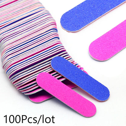 Nail Art Buffer Grinder Buffing Block White Nail File For Pedicure Tips Manicure Care Sponge Buffer Gel Polish Accessories Tools