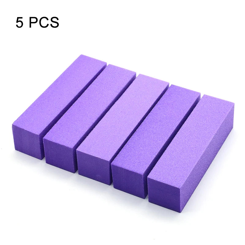 Nail Art Buffer Grinder Buffing Block White Nail File For Pedicure Tips Manicure Care Sponge Buffer Gel Polish Accessories Tools