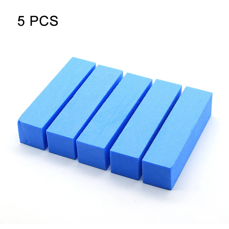 Nail Art Buffer Grinder Buffing Block White Nail File For Pedicure Tips Manicure Care Sponge Buffer Gel Polish Accessories Tools