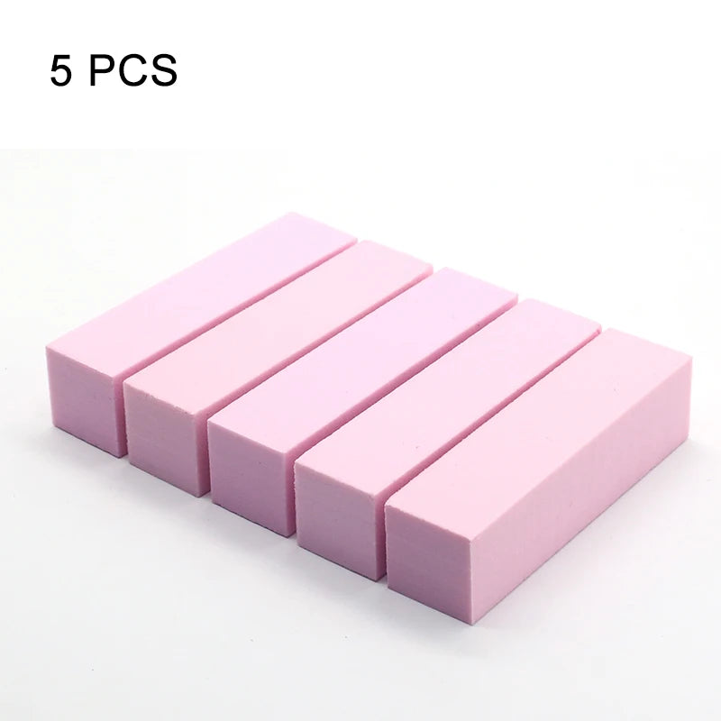 Nail Art Buffer Grinder Buffing Block White Nail File For Pedicure Tips Manicure Care Sponge Buffer Gel Polish Accessories Tools