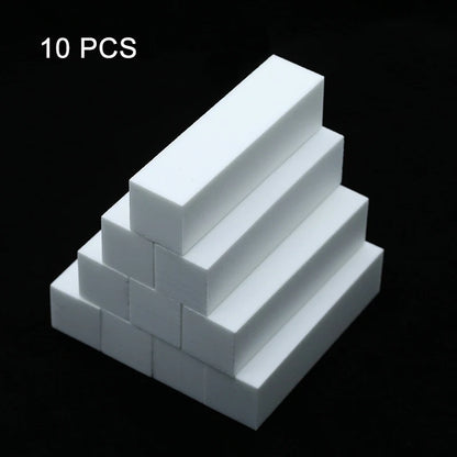 Nail Art Buffer Grinder Buffing Block White Nail File For Pedicure Tips Manicure Care Sponge Buffer Gel Polish Accessories Tools