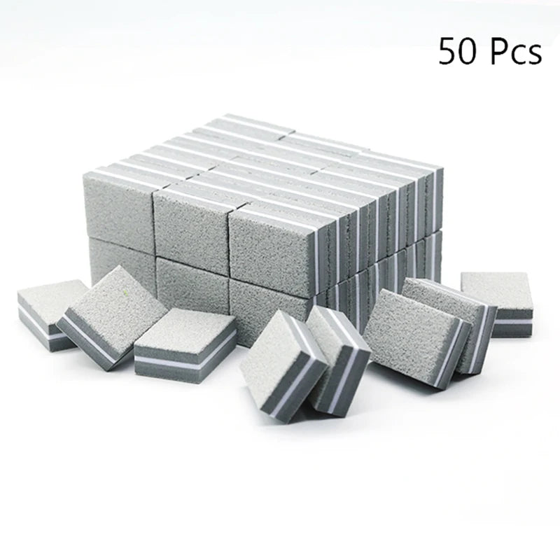 Nail Art Buffer Grinder Buffing Block White Nail File For Pedicure Tips Manicure Care Sponge Buffer Gel Polish Accessories Tools