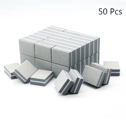 Nail Art Buffer Grinder Buffing Block White Nail File For Pedicure Tips Manicure Care Sponge Buffer Gel Polish Accessories Tools