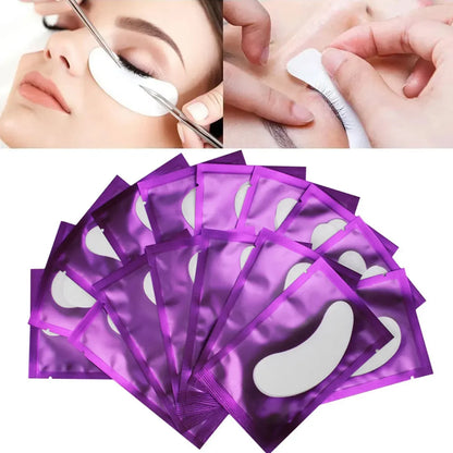 Eyelash Extension Kit: Strip Lashes, Under Eye Patches, Micro Applicator Brush, Adhesive Holder | All-in-One Professional Tools
