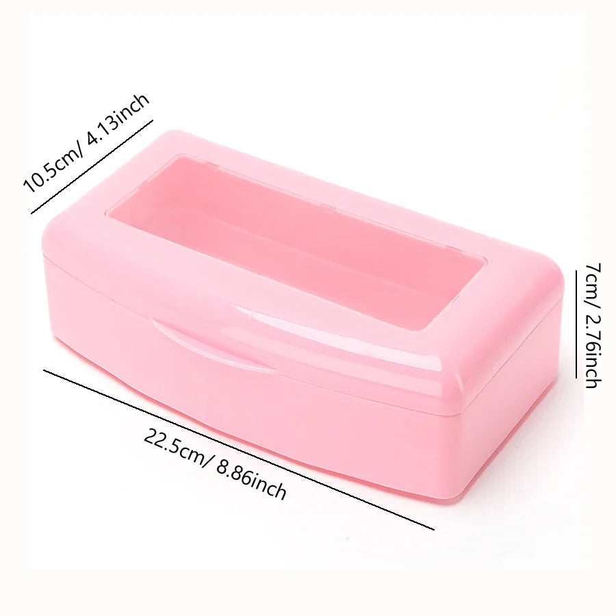 Nail Art Tool Sterilizer Tray, Clean Sterilizing Box Storage Organizer for Tweezers, Cuticle Nipper, Nail Implement Manicure Equ
