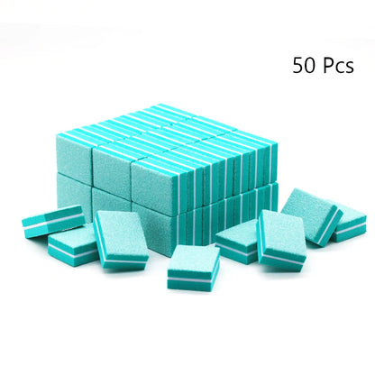 Nail Art Buffer Grinder Buffing Block White Nail File For Pedicure Tips Manicure Care Sponge Buffer Gel Polish Accessories Tools