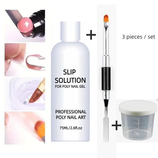 Nail Slip Solution 75ml – Poly Gel & UV Gel Extension Liquid