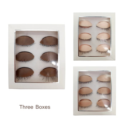 Mannequin Head For Eyelash Extension Training kit With Removable Eyelids Silicone Cosmetic Model Heads Makeup Tools Gel Material