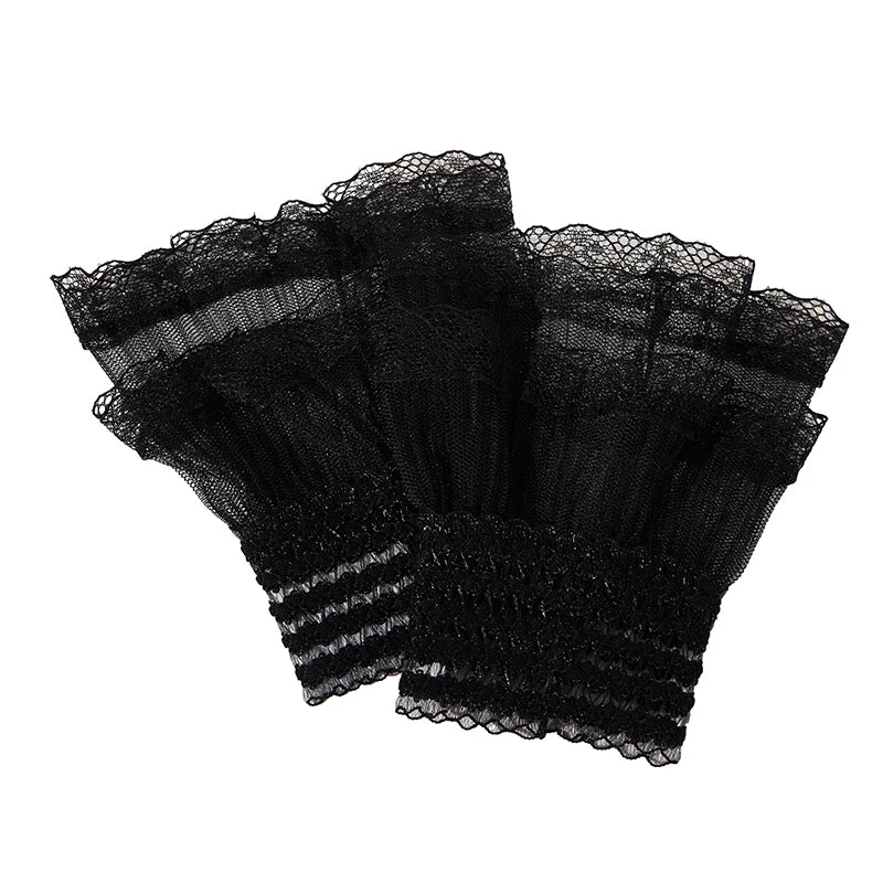 Nail Art Photo Glove – Decorative Lace Flare Cuffs