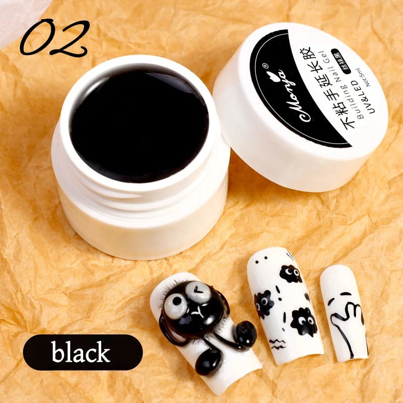 3D Nail Gel – Hard Non-Sticky Overlay for Shapes & Bows