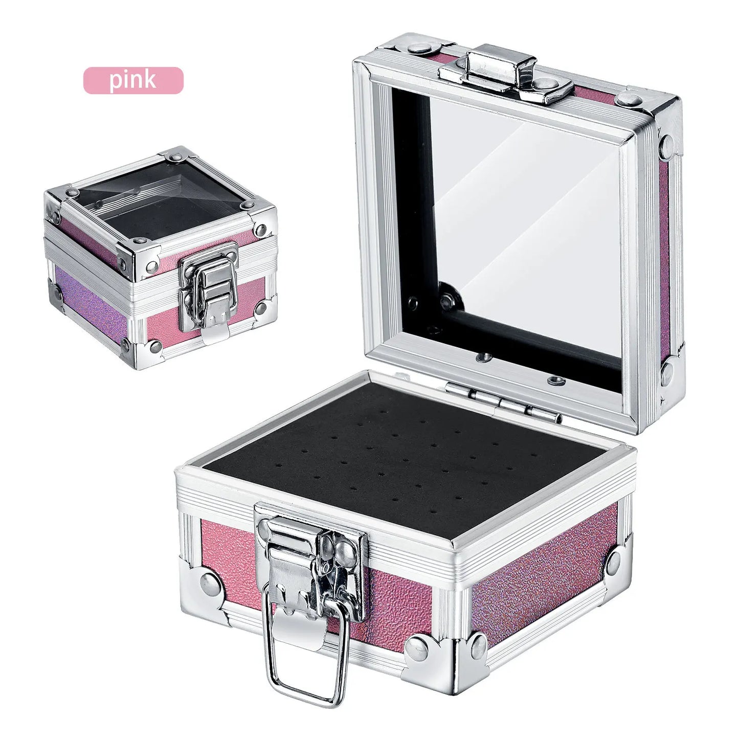 1pc Professional Nail Drill Bit Holder with 25 Holes - Aluminum Display Storage Box Container for Acrylic Nail Art Tools