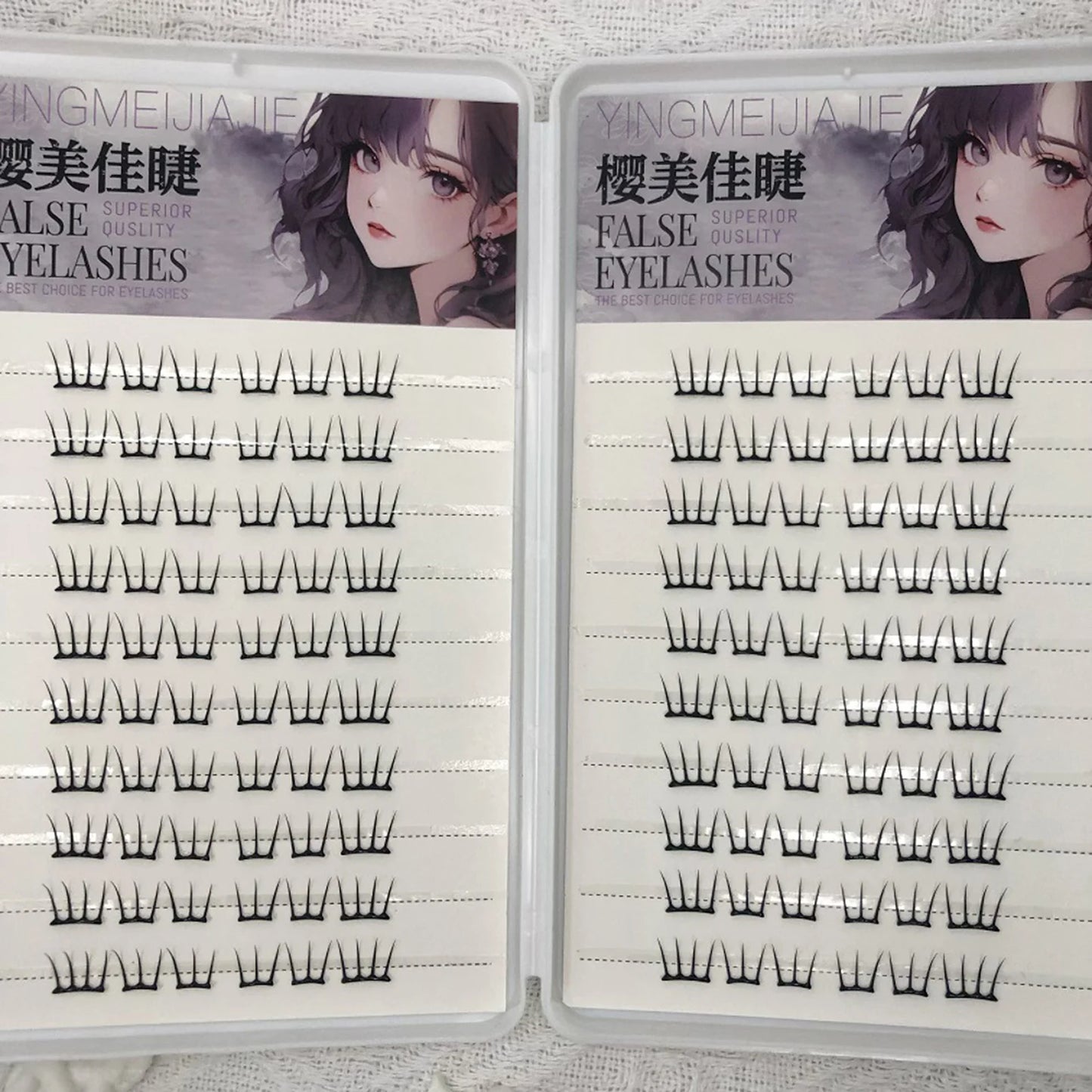 DIY Fashion Lash Extensions Glue-free Korean Style Girl Group lash Segemented Natural Long False Eyelash Self Sticking Eyelashes