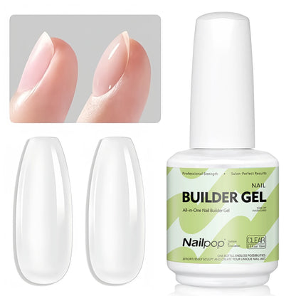 Builder Nail Gel – 4 Colors Base Coat & Extension Gel 15ml