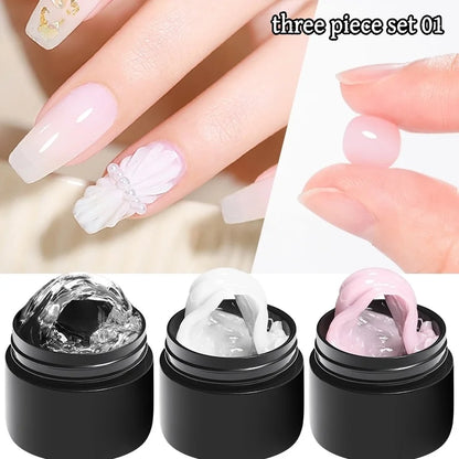3D Nail Gel – Hard Non-Sticky Overlay for Shapes & Bows