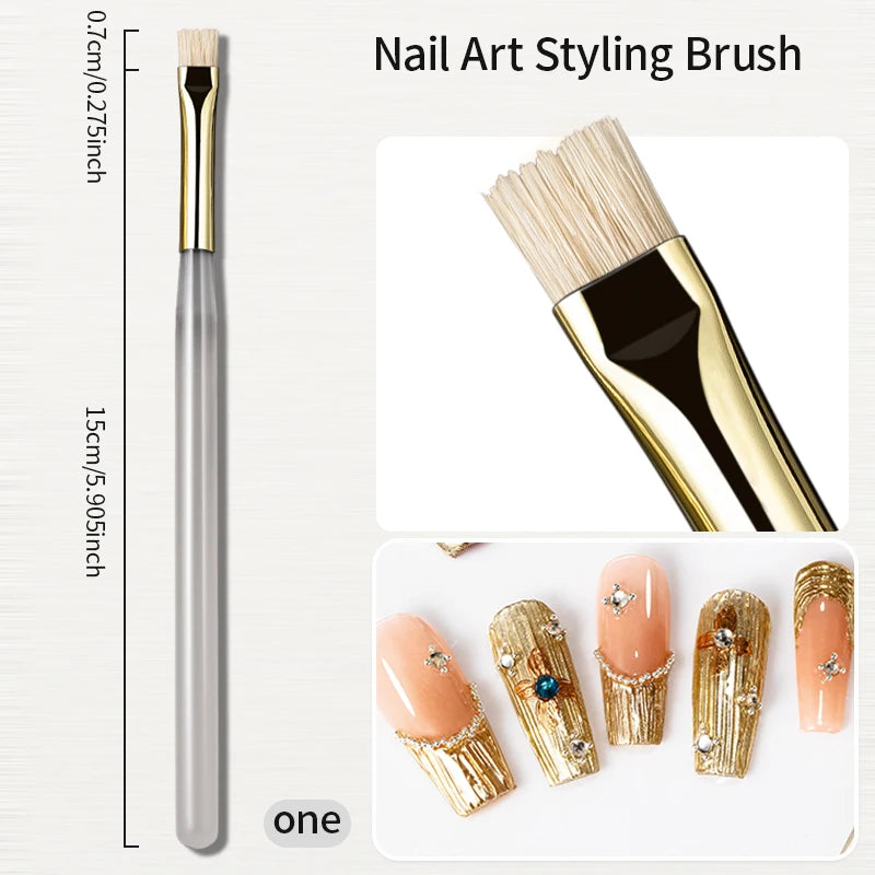 Nail Art Liner Brush – Stripe & Water Ripple Design Tool