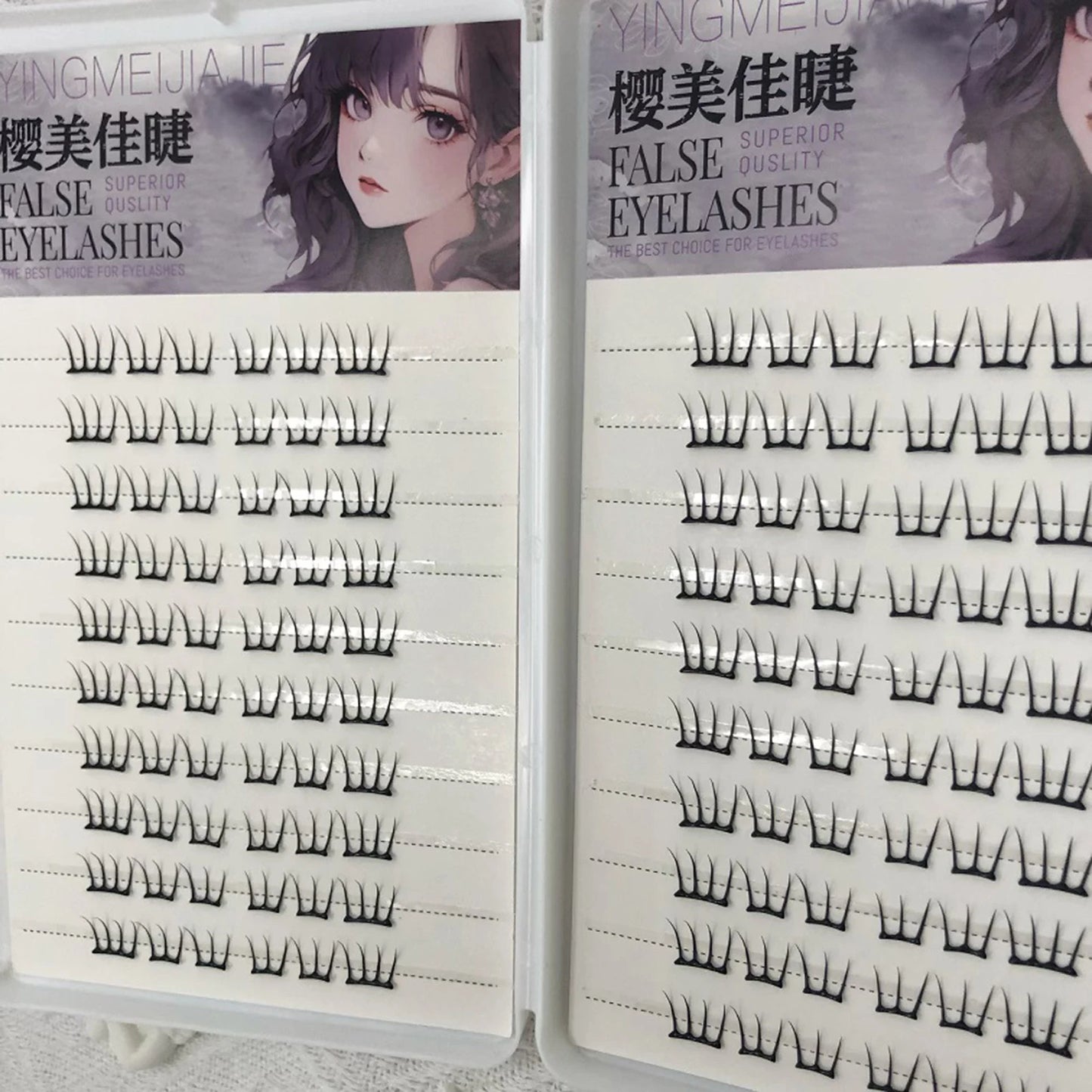 DIY Fashion Lash Extensions Glue-free Korean Style Girl Group lash Segemented Natural Long False Eyelash Self Sticking Eyelashes