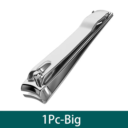 Splash resistant nail clippers, stainless steel scissors for nail beauty tools, for hard nails, wide and durable knives