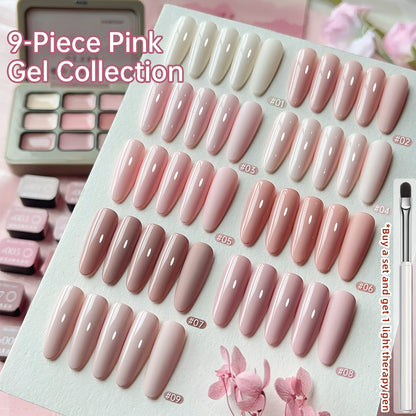 Pink Patting Gel – 9 Colors High Saturation Semi-Solid Nail Polish