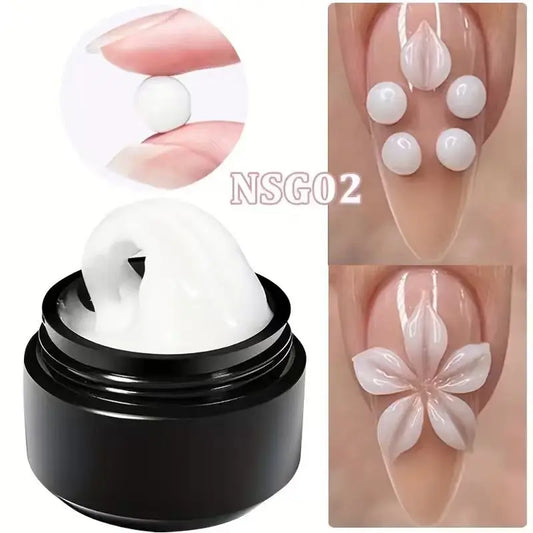 3D Nail Gel – Hard Non-Sticky Overlay for Shapes & Bows