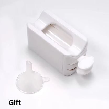 LINMADA Nail Powder Recycling Box With Scoop Nail Art Box Nail Art Accessories Makeup Tool Powder Glitter Saver and Nail Brush