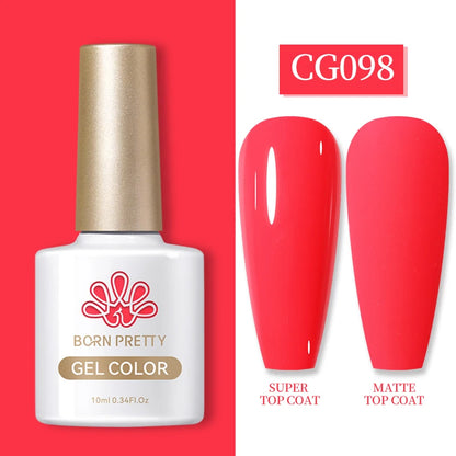 BORN PRETTY Gel Nail Polish — 130 Colors, Semi-Permanent UV/LED Gel Varnish