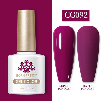 BORN PRETTY Gel Nail Polish — 130 Colors, Semi-Permanent UV/LED Gel Varnish