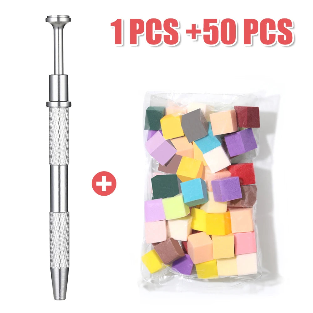 Nail Gradient Sponge Set with Grab Pen & Clip – Manicure Color Blending Tool