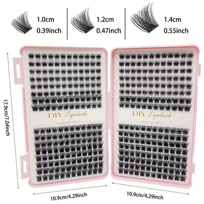 Individual Eyelash Extension Kit — D-Roll, 384 Pcs
