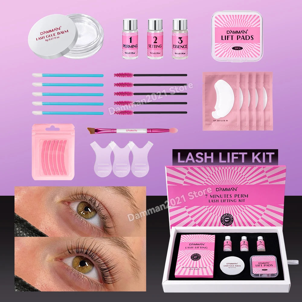 Damman Professional Lash Lift Kit – Salon-Quality Eyelash Perming Set