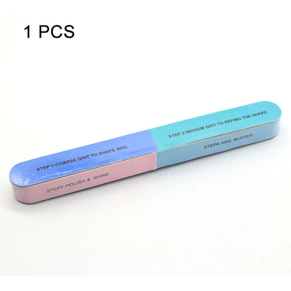 Nail Art Buffer Grinder Buffing Block White Nail File For Pedicure Tips Manicure Care Sponge Buffer Gel Polish Accessories Tools
