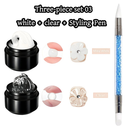 3D Nail Gel – Hard Non-Sticky Overlay for Shapes & Bows