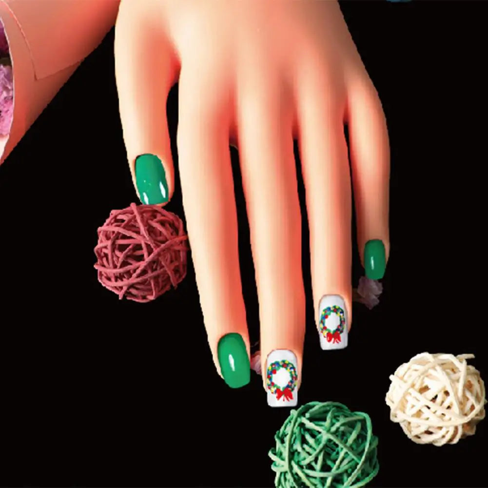 Silicone Nail Practice Hand – Flexible Bendable with Suction Base