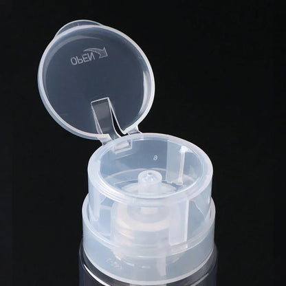 100ml Nail Polish Remover Dispenser Refillable Press Pump Bottle for Nail Art Manicure Tools Liquid Cleaner Storage