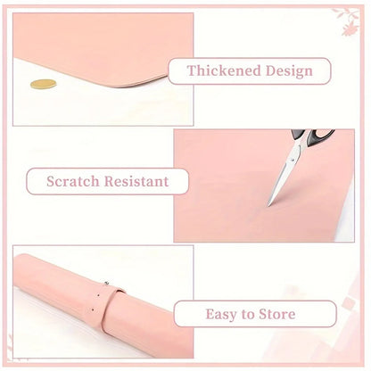 Nail Art Table Mat – Foldable Leather Desk Mat with Armrest