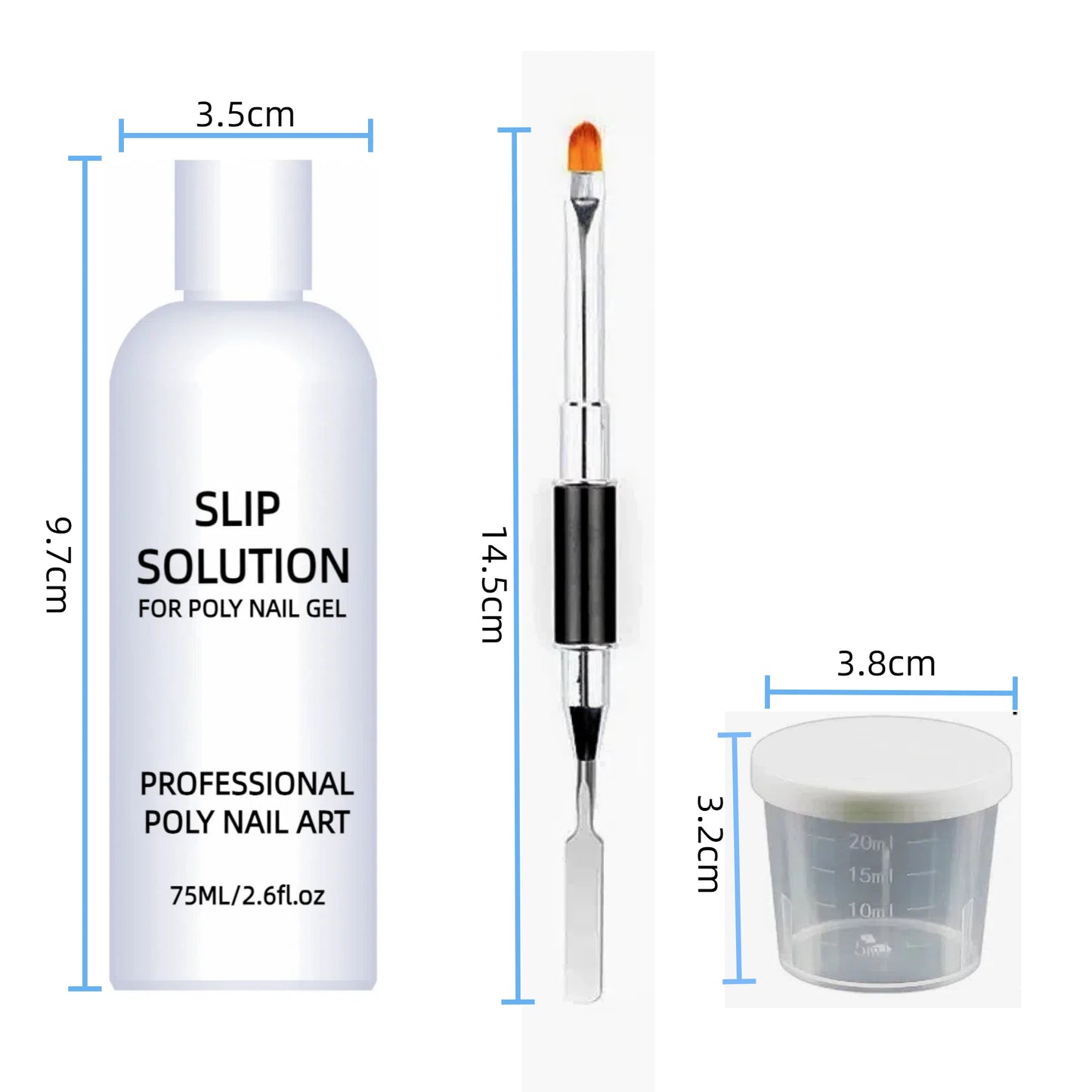 Nail Slip Solution 75ml – Poly Gel & UV Gel Extension Liquid