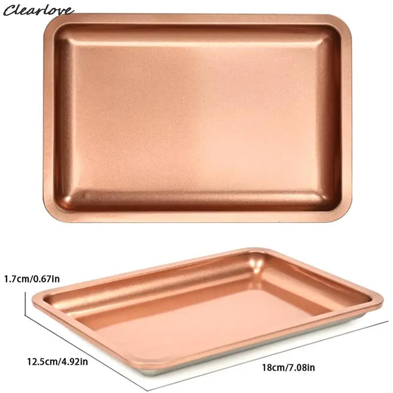 Nail Tray Stainless Steel Cosmetic Storage Tray Nail Art Nail Polish Storage Multicolor Nail Art Desktop False Nails Dish Tools