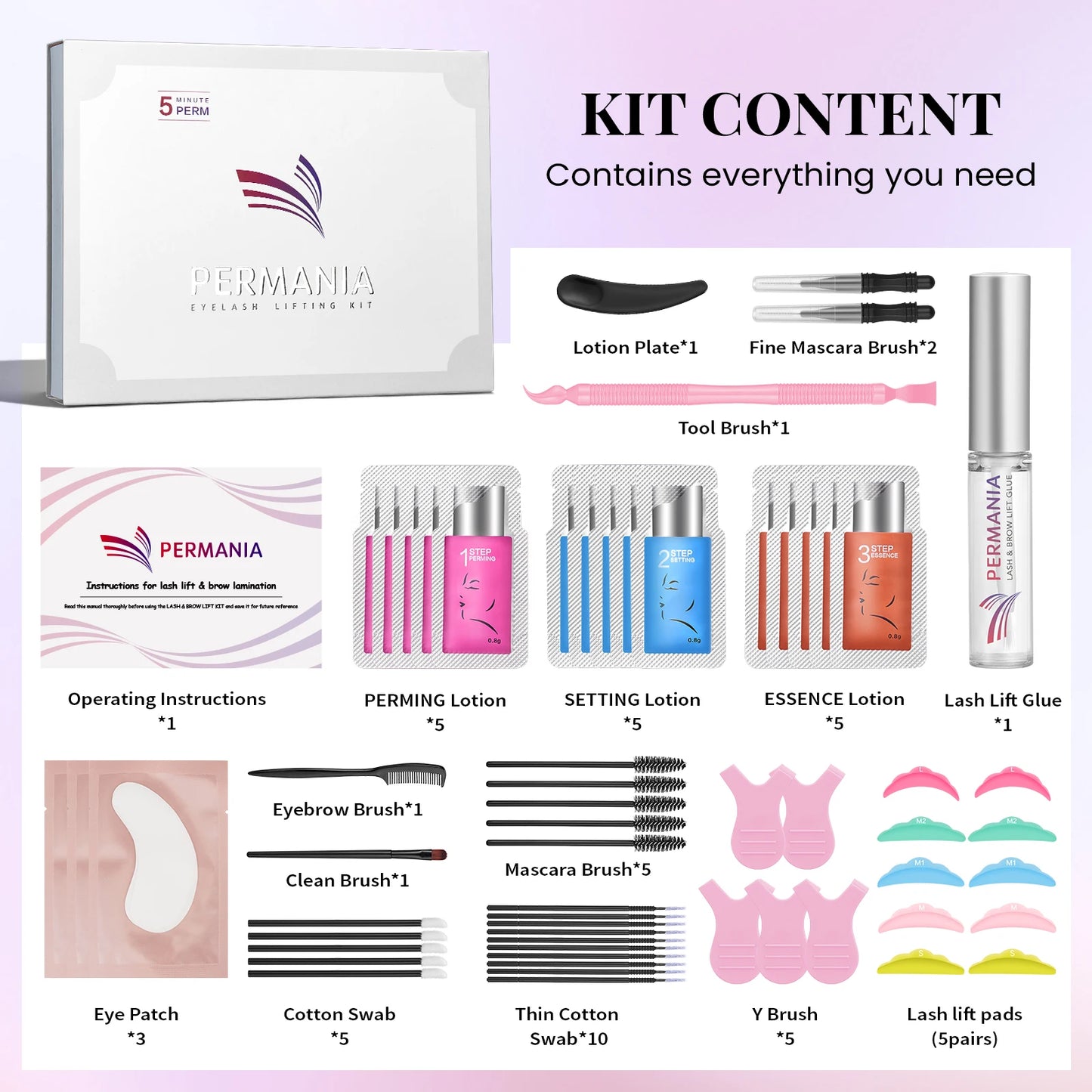 PERMANIA Quick Lash Lift & Brow Lamination Kit