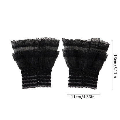 Nail Art Photo Glove – Decorative Lace Flare Cuffs