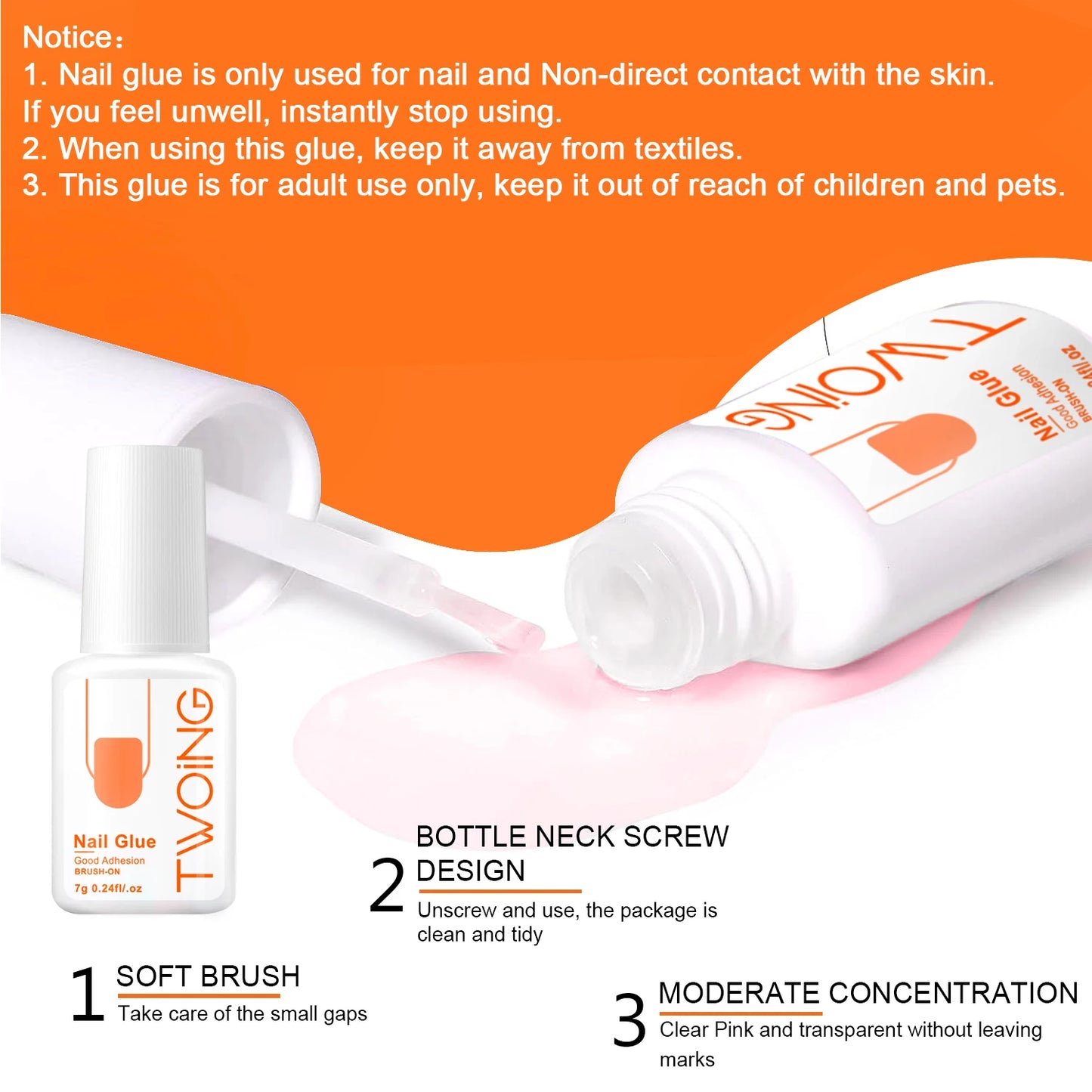 Nail Glue 7g – Strong Adhesion for Press-On & Acrylic Nails