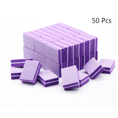 Nail Art Buffer Grinder Buffing Block White Nail File For Pedicure Tips Manicure Care Sponge Buffer Gel Polish Accessories Tools