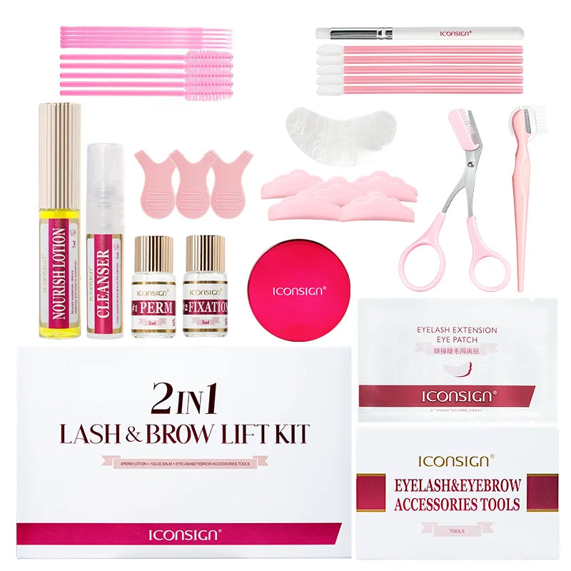 ICONSIGN 2-in-1 Lash & Brow Lift Kit — Lasts 6–8 Weeks