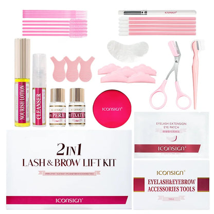 ICONSIGN 2-in-1 Lash & Brow Lift Kit — Lasts 6–8 Weeks