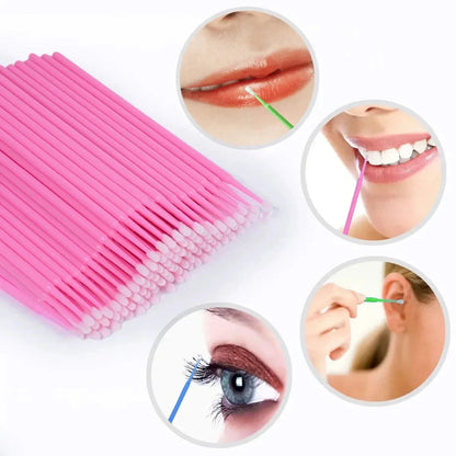 Eyelash Extension Kit: Strip Lashes, Under Eye Patches, Micro Applicator Brush, Adhesive Holder | All-in-One Professional Tools