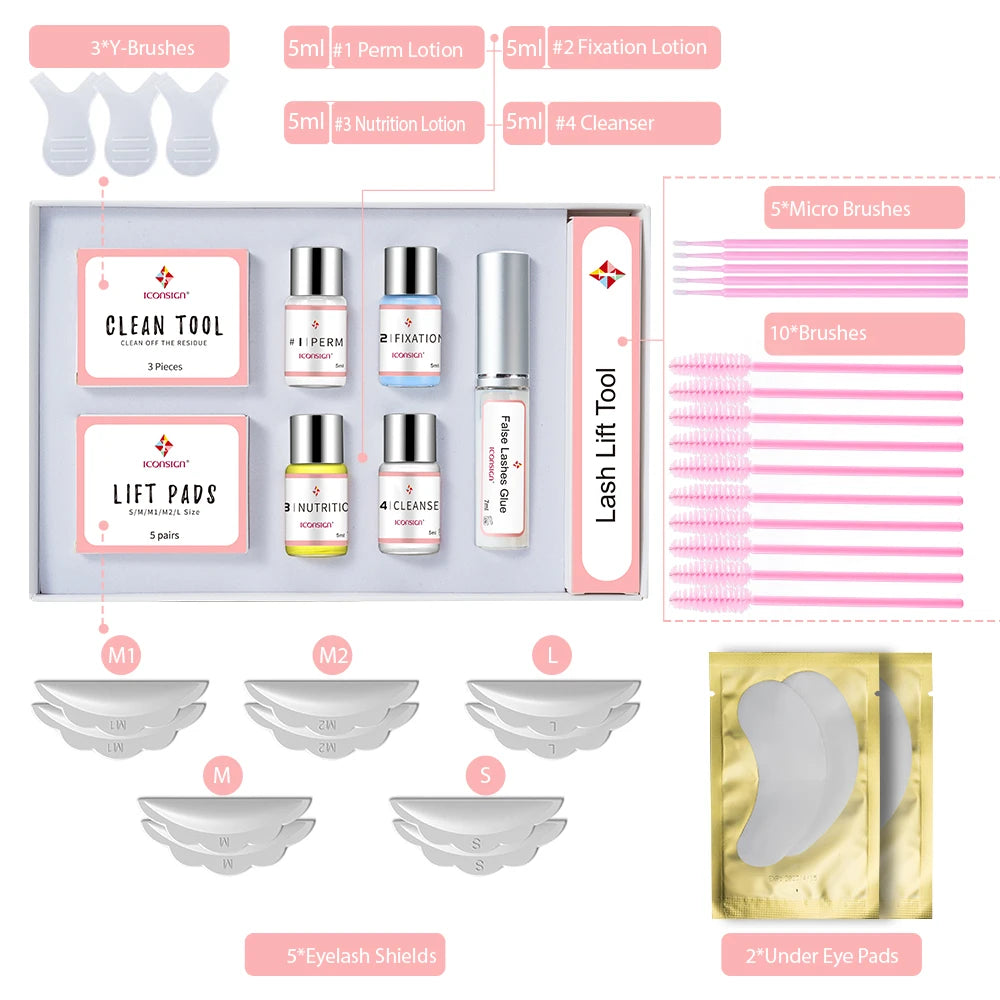 ICONSIGN Upgraded Lash Lift Kit — Lasts 6–8 Weeks