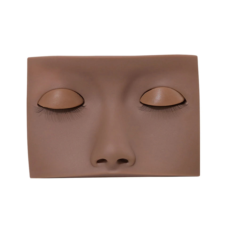 Mannequin Head For Eyelash Extension Training kit With Removable Eyelids Silicone Cosmetic Model Heads Makeup Tools Gel Material
