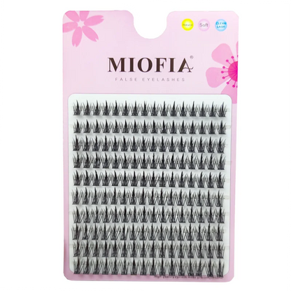 1 Box/160 Bunches Mink Eyelashes Natural 3D Russian Individual Eyelash extension MS Eyelash cluster Makeup Tool Lashes Wholesale