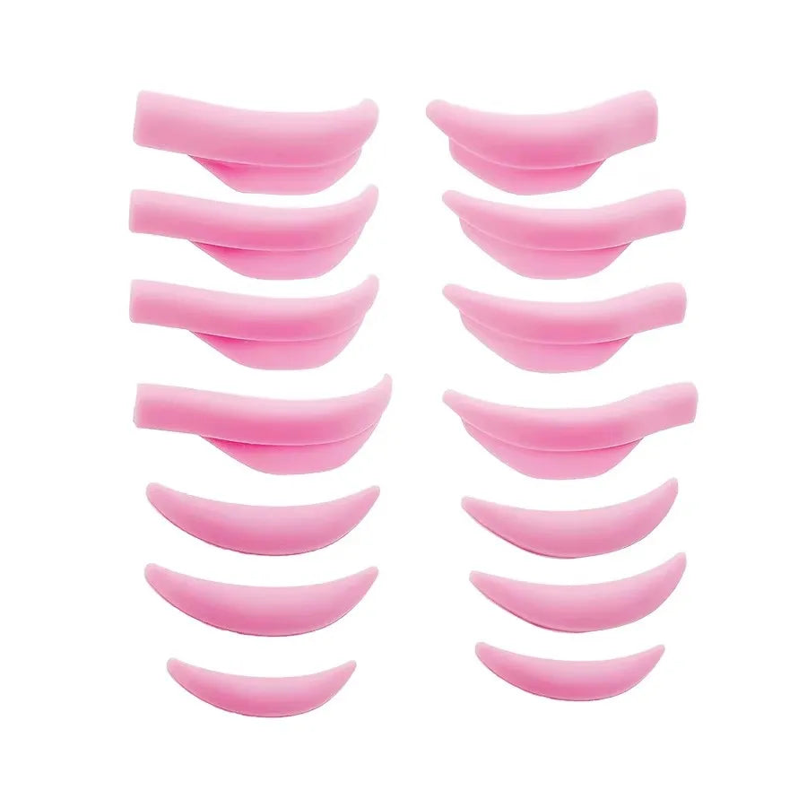 Silicone Lash Lift Perm Pads — 7 Pairs, Multi-Size