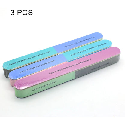 Nail Art Buffer Grinder Buffing Block White Nail File For Pedicure Tips Manicure Care Sponge Buffer Gel Polish Accessories Tools